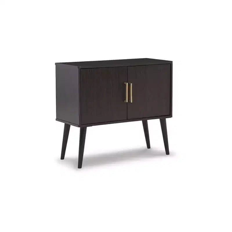 Signature Design by Ashley Contemporary Orinfield Accent Cabinet Dark Brown