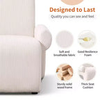 Poltrona accent beige imbottita in ciniglia con braccioli, seduta singola