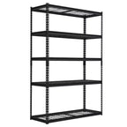 Scaffale in filo d'acciaio nero a 5 ripiani, regolabile, 1134 kg, assemblaggio 1-2 persone