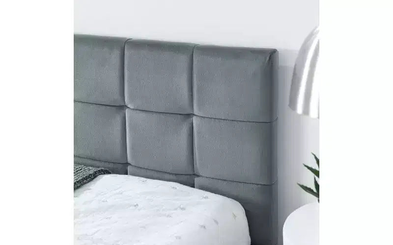 Beige / Nero / Marrone / Blu Scuro / Grigio / Rosa | Divano Letto in Velluto Imbottito Stile Mid-Century | Una Piazza e Mezza