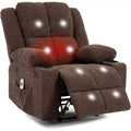 Acekool Oversized Massage Recliner Chair, Ergonomic Single Sofa with Vibration, Footrest, for Living Room