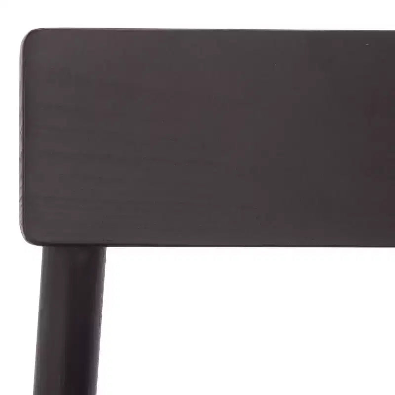 Sedia da pranzo senza braccioli Nera/Nera, rivestimento in pelle, Posti a sedere 1