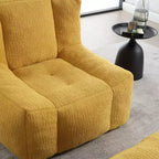 Poltrona a sacco rotonda grigia con memory foam – Pelliccia sintetica, Posto singolo