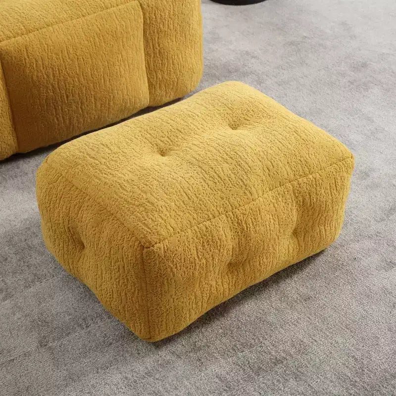 Poltrona a sacco rotonda grigia con memory foam – Pelliccia sintetica, Posto singolo