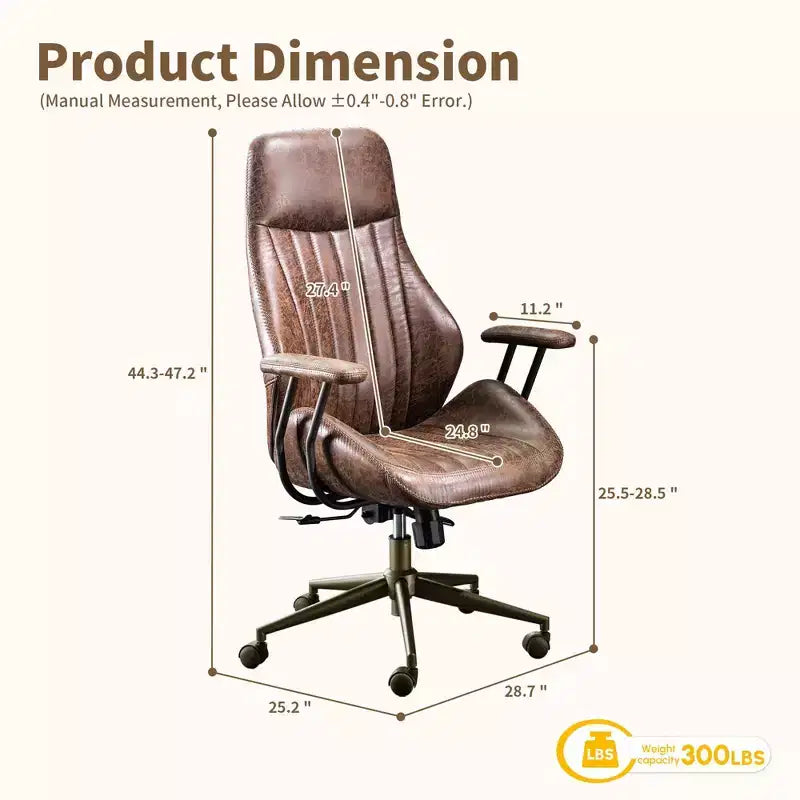 Beige / Marrone / Marrone Scuro / Grigio | Sedia da ufficio in tessuto scamosciato con schienale alto | 1 Posto