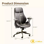 Beige / Marrone / Marrone Scuro / Grigio | Sedia da ufficio in tessuto scamosciato con schienale alto | 1 Posto